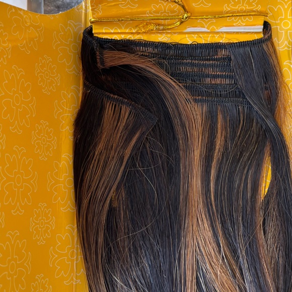 YAKI S1B/30, w/highlights, 14 inch 💯 real human hair extension weave - Picture 4 of 4